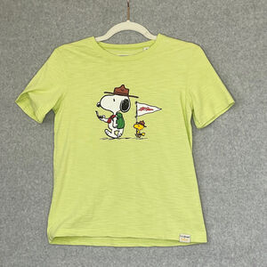 L.L.Bean x Peanuts Snoopy Kids T-Shirt 10–12 Green Graphic Tee